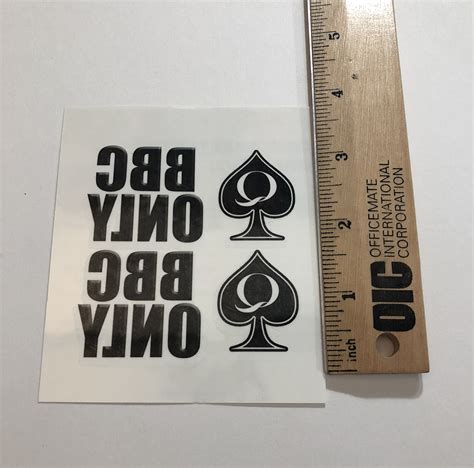 6 Sheet Temporary Tattoo Set QoS, BBC ONLY, I Love BBC 38。